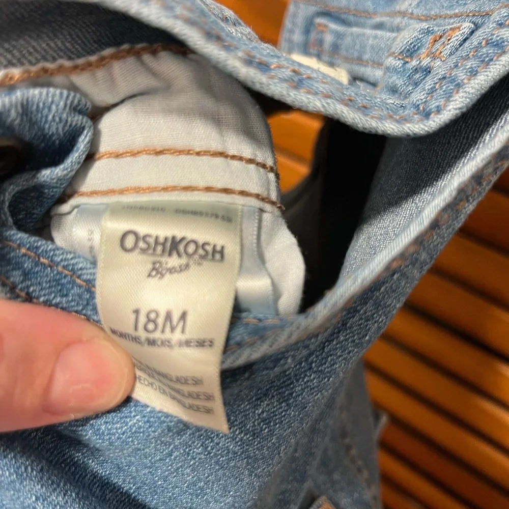 OshKosh B'gosh Light Blue Denim Baby Overalls